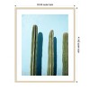Amanti Art Oaxaca Cacti on Light Blue by Raisa Zwart Wood Framed Wall Art Print - 3 of 4