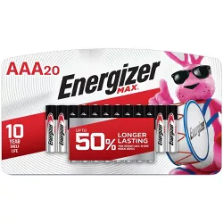 Energizer 20pk Max Alkaline AAA Batteries