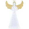 Costway 5 ft Festive Pre-Lit Angel with  Halo Wings & 150 LED Lights Zip Ties Ground Stakes - 2 of 4