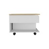 FURNIinspire Coffee Tables Modern Small Coffee Table, Conversation Table Center Table For Living Room, Home, Office, Multicolored, 21.4"*31.4"*11.6" - 2 of 4