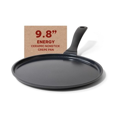Alva Energy Ceramic Nonstick Griddle Pan Flat Nonstick Cooking Pan, Stay Cool Handle, Non Toxic, Compatible with All Stovetops & Induction Safe