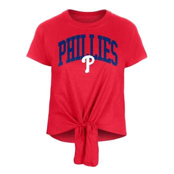 MLB Philadelphia Phillies Women's Front Knot T-Shirt