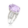 Ross-Simons 5.50 Carat Amethyst Ring With .40 ct. t.w. White Zircon in Sterling Silver - 3 of 4