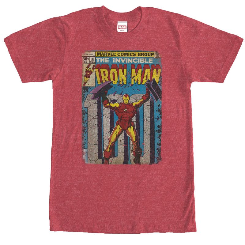 Men's Marvel Iron Man Comic Book Cover Print T-Shirt, 1 of 5