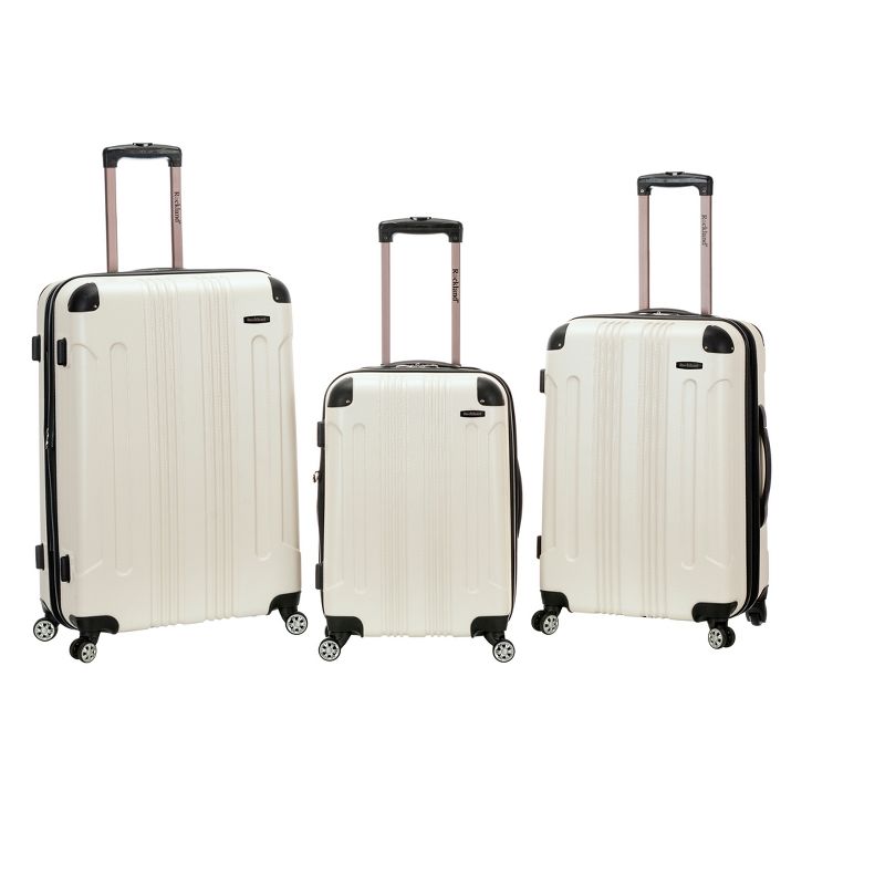 Rockland Sonic 3pc ABS Hardside Luggage Set, 1 of 8