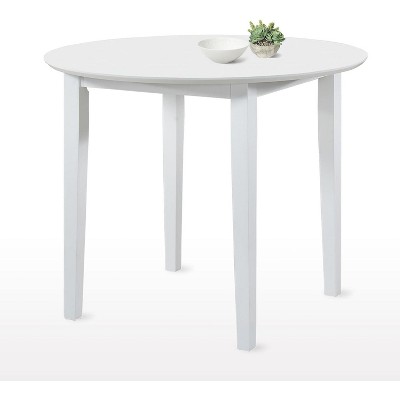 Kings Brand Furniture – 36" Round Modern Wooden Dining Table for Kitchen, Living Room, Office, Conference, 2-4 People