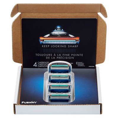 Gillette Fusion Men's Razor Blade Refill Subscription Pack - 4ct