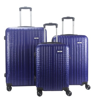 Mirage Luggage Danae ABS Hardshell Lightweight 3-Piece Luggage Set with 360° Dual Spinning Wheels and Combo Lock