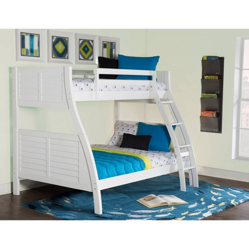 Jayden Twin Over Full Bunk Bed White, Bunk Bed Company