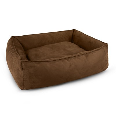 BuddyRest Oasis Plush Extra Large Pillow Dog Bed in Cocoa