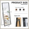 Glasflength Full Length Mirrors Floor Standing Wall Mirror, Bedroom Foyer Clothing Store Wall Mounted Mirror, Wooden Frame Square Black 31.5"*71" - 2 of 2