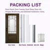 Chic Crate 36"x80" Fiberglass Front Door with Frosted Glass, Vinyl Frame Included - 3 of 4