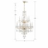 Crystorama Lighting Traditional Crystal 15 - Light Chandelier in  Polished Brass - 3 of 4