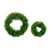 DYLives Artificial Greenery Wreaths - 16" & 12" Double Holiday Wreath Bundle for Door, Wall & Mantel Decor Set of 2 - 2 of 4
