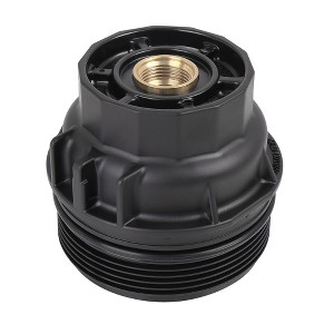 Unique Bargains Car Oil Engine Filter Housing Cap Cover Assembly 15620-36020 for Toyota Avalon Camry Highlander RAV4 for Lexus IS250 Black 1 Pc - 1 of 4