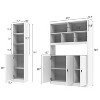 Famapy Combination Living Room Display Cabinet Tempered Glass Display Cabinet Storage Solutions - 4 of 4