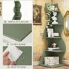SEVOBAL Decorative Bookshelf 5-Tier Wall Corner Bookshelf Corner Shelf Storage Rack Plant Stand, Green, 19.69"*18.9"*70.47" - 4 of 4
