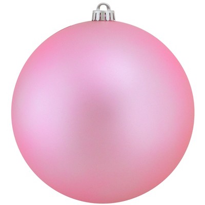 Northlight 8" Shatterproof Matte Christmas Ball Ornament - Pink