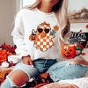 Simply Sage Market Women's Graphic Sweatshirt Checkered Girl Ghost - 2 of 4