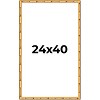 PosterPalooza | 24x40 Bamboo Picture Frame, UV Acrylic, 4 Finishes - Brown, Black, Gold, and Natural - 2 of 4
