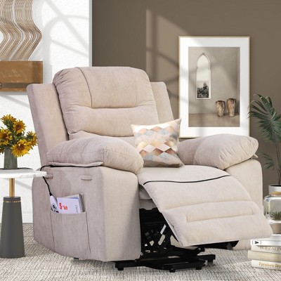 Massage Recliner Electric Lift Chair With Side Bags, Adjustable Massage And  Heating Function, Squirrel Gray - Modernluxe : Target