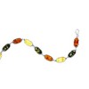 Simona Sterling Silver, Multi-Color Oval Amber Bracelet - Multi - 7+1.5 Inch - 2 of 3