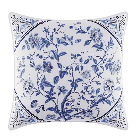 Serene Pillow 18 Square Decorative Throw Pillow in Blue