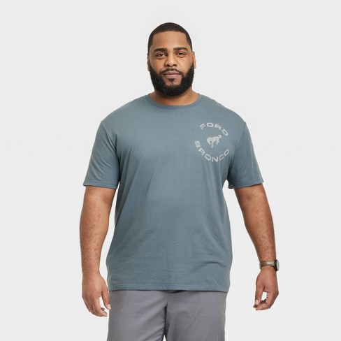 Men's Big & Tall Regular Fit Ford Bronco Flat Seams Short Sleeve Graphic T- shirt - Goodfellow & Co™ Gray Xlt : Target