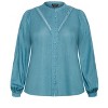 Women's Plus Size Mysteria Shirt - french blue | CITY CHIC - 4 of 4