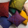 Mark & Day Grafhorst 22"L x 22"W Square Pillow Cover Down Insert Traditional Bright Blue Throw Pillow - 2 of 2