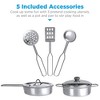 Best Choice Products Pretend Play Wooden Farmhouse Kitchen Set w/ Storage, Clicking Knobs, 5 Accessories - 4 of 4