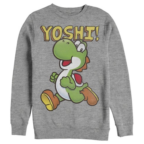 Men s Nintendo Running Yoshi Sweatshirt Target