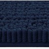 Home Mart Goods Navy Blue Soft Cozy Plush Chenille Toilet Seat Cover - 21"x18" - 3 of 3
