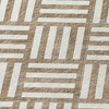 Brown And Ivory Geometric Washable Indoor Outdoor Area Rug - 4 of 4