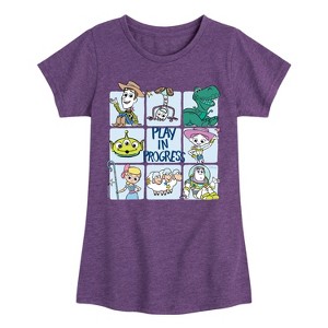 Girls' - Disney - Play In Progress Fitted Short Sleeve Graphic T-Shirt - 1 of 4