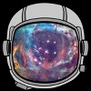 Men's Design By Humans Space Helmet By JOlorful T-Shirt - 2 of 4