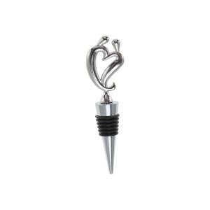 Unique Bargains Bottle Stoppers Tilted Heart Zinc Alloy PTR 4.57"x1.26"x0.79" 1 Pc - 1 of 3