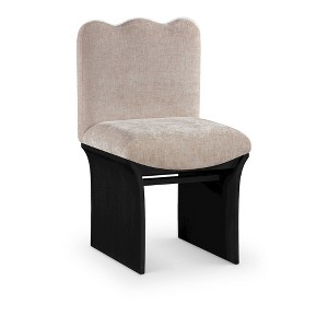 Meridina Furniture,Shaw Beige Chenille Fabric Upholstered Dining Chair - 1 of 4