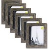 Kiera Grace (Set of 6) 8"x10" Black Document Picture Frames Weathered Gray: Modern Wood Frame Set for Diplomas & Certificates - 4 of 4