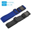 Unique Bargains Travel Luggage Adjustable Buckle Outdoor Bag Suitcase Belts 2in1 Set - 2 of 4