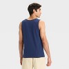 Men's Standard Fit USA Crewneck Tank Top - Goodfellow & Co™ Navy Blue - 2 of 3