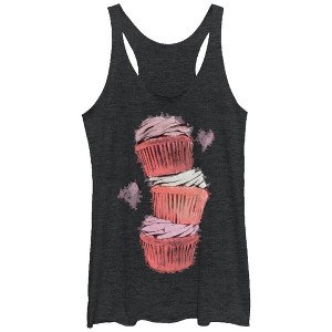 Women's Lost Gods Cupcake Tower Racerback Tank Top - 1 of 3