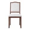Dining Chairs Upholstered Chairs Upholstered Bench with Padded Seat & Solid Wood Leg, Mid-Century Modern-Modernluxe - 4 of 4