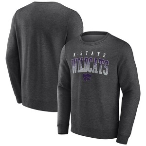 NCAA Kansas State Wildcats Men's Crew Neck Fleece Gray Sweatshirt - 1 of 3