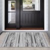 Modern Geometric Area Rug for Living Room, Plush & Soft Faux Wool,Machine Washable Non-Slip Large Carpet for Living Room, Bedroom - 4 of 4