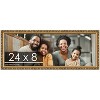 PosterPalooza | 24x8 Wood Antique Frame with UV Acrylic, 4 Finishes: Bronze, Gold, Silver, and Black - 2 of 4