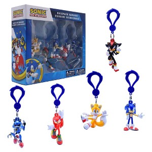 Just Toys Sonic the Hedgehog 5-Piece Backpack Hanger Collectors Box - 1 of 4