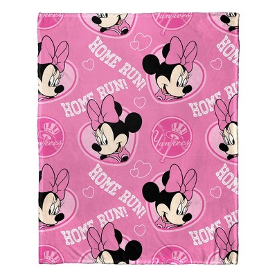 MLB New York Yankees Minnie Silk Touch Throw Blanket and Hugger