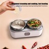 Warmer Lunch Box Food Heater Portable Mini Rice Cooker, Containers Warming Self Cooking Lunch Box, Toursion 2 Layers Steamer Lunch Box - 3 of 4