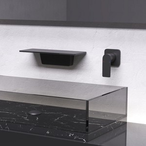 PAGED Waterfall Bathroom Sink Faucet Wall-Mounted Bathroom Faucets with High-Quality Material, Faucet for Bathroom Sink - 1 of 4